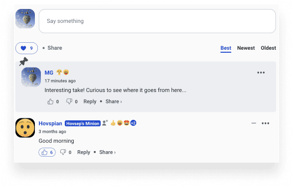 Tampilan komentar Disqus